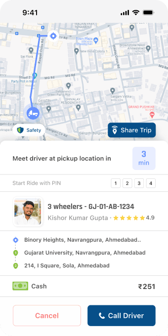Meet Driver at Pickup