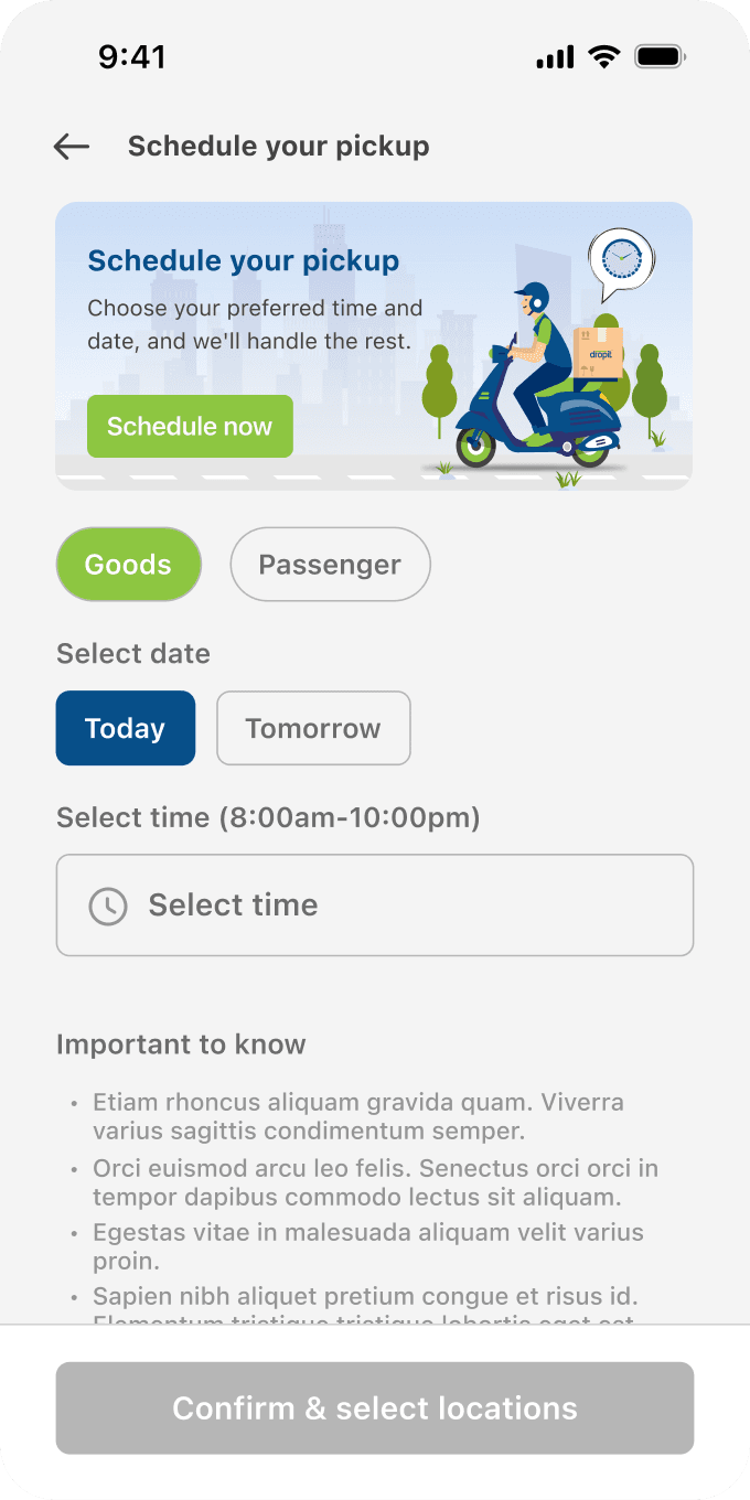 Schedule Your pickup